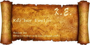 Kóbor Evelin névjegykártya