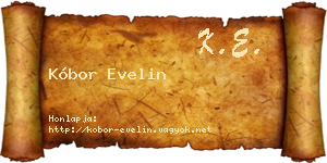 Kóbor Evelin névjegykártya